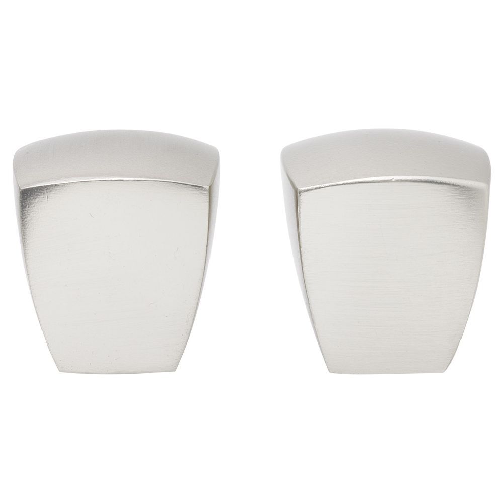 Embout tringle à rideau Ø20mm cubique aluminium brossé x2