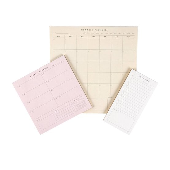Desktop Planning Pad Set 3 Pack