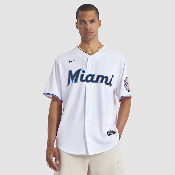 Ichiro Suzuki Miami Marlins Nike 2025 Baseball Hall of Fame Name & Number Retired Replica Jersey - White