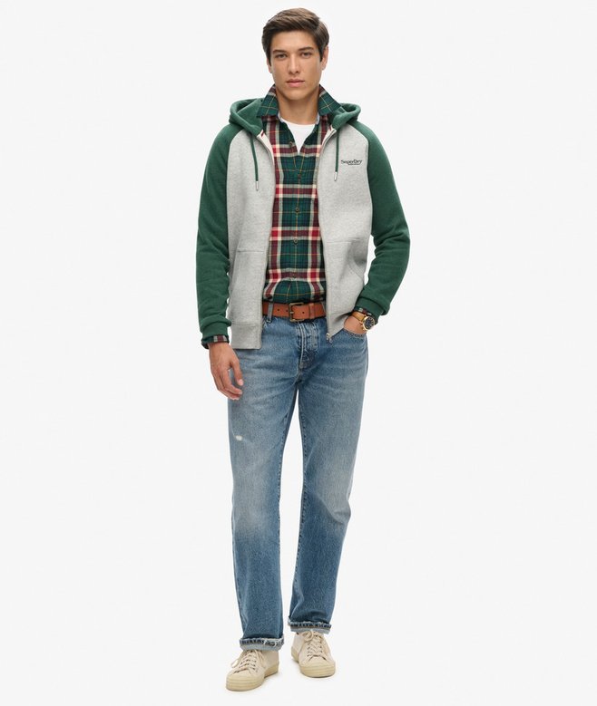 Essential Baseball Zip Hoodie