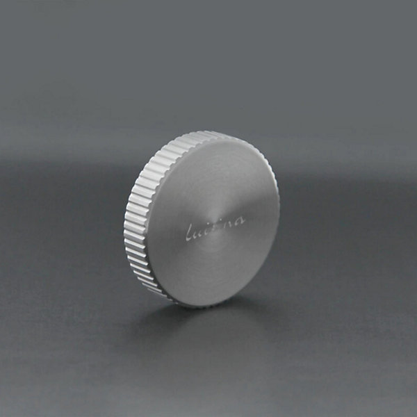 Bouton vidage automatique évier Luisina rond cannelé inox