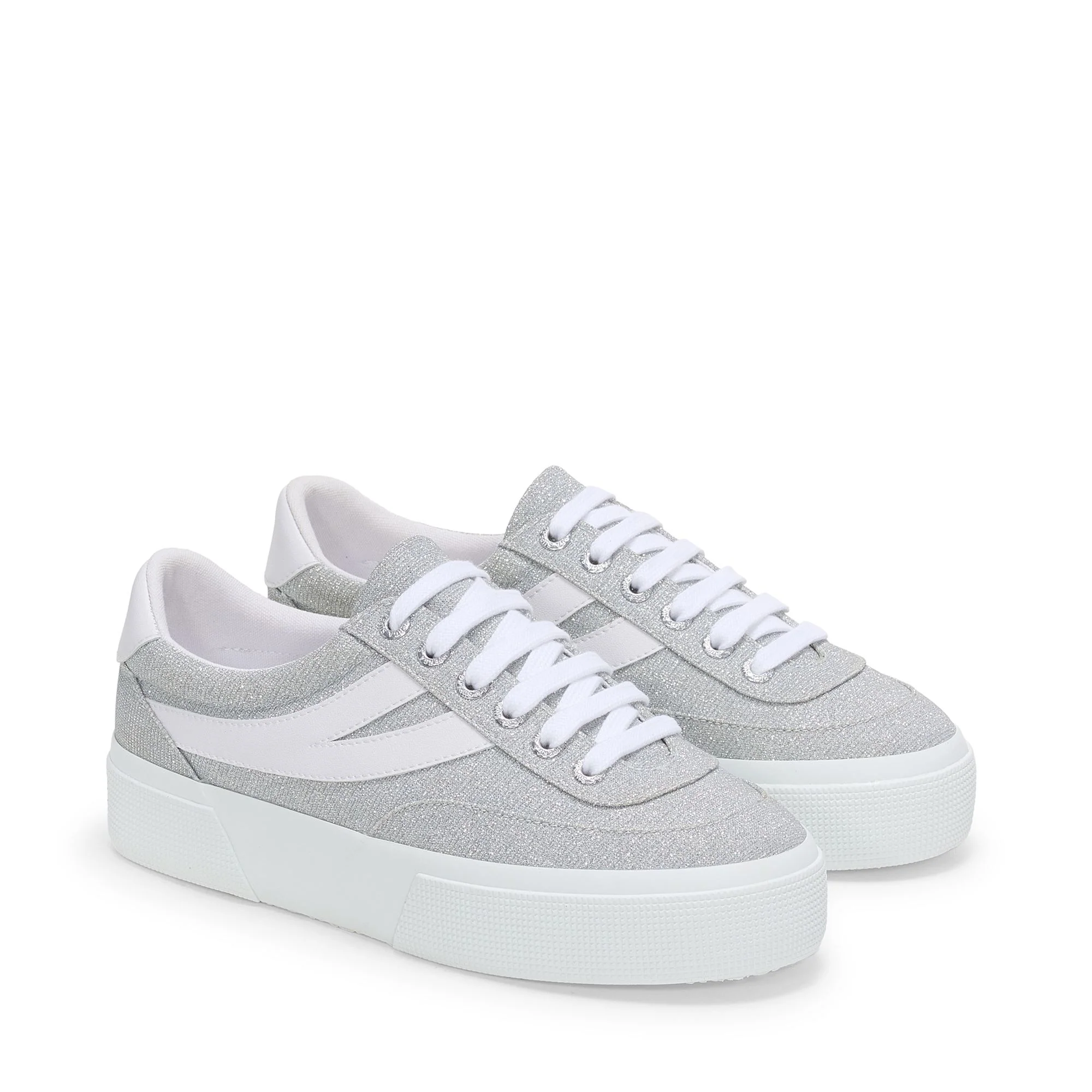3740 PLATFORM JERSEY LAME BLOCKS LEGGERA