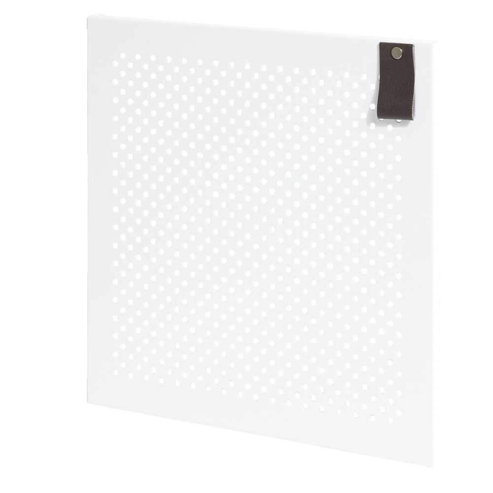 Porte Box Cube métal ajouré blanc