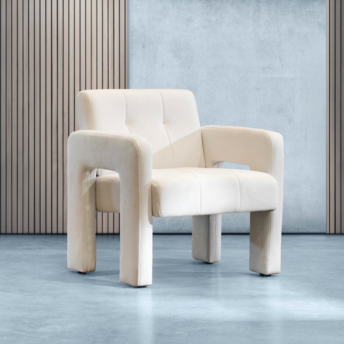 Fotel PELLE Beżowy 68x74x72 cm