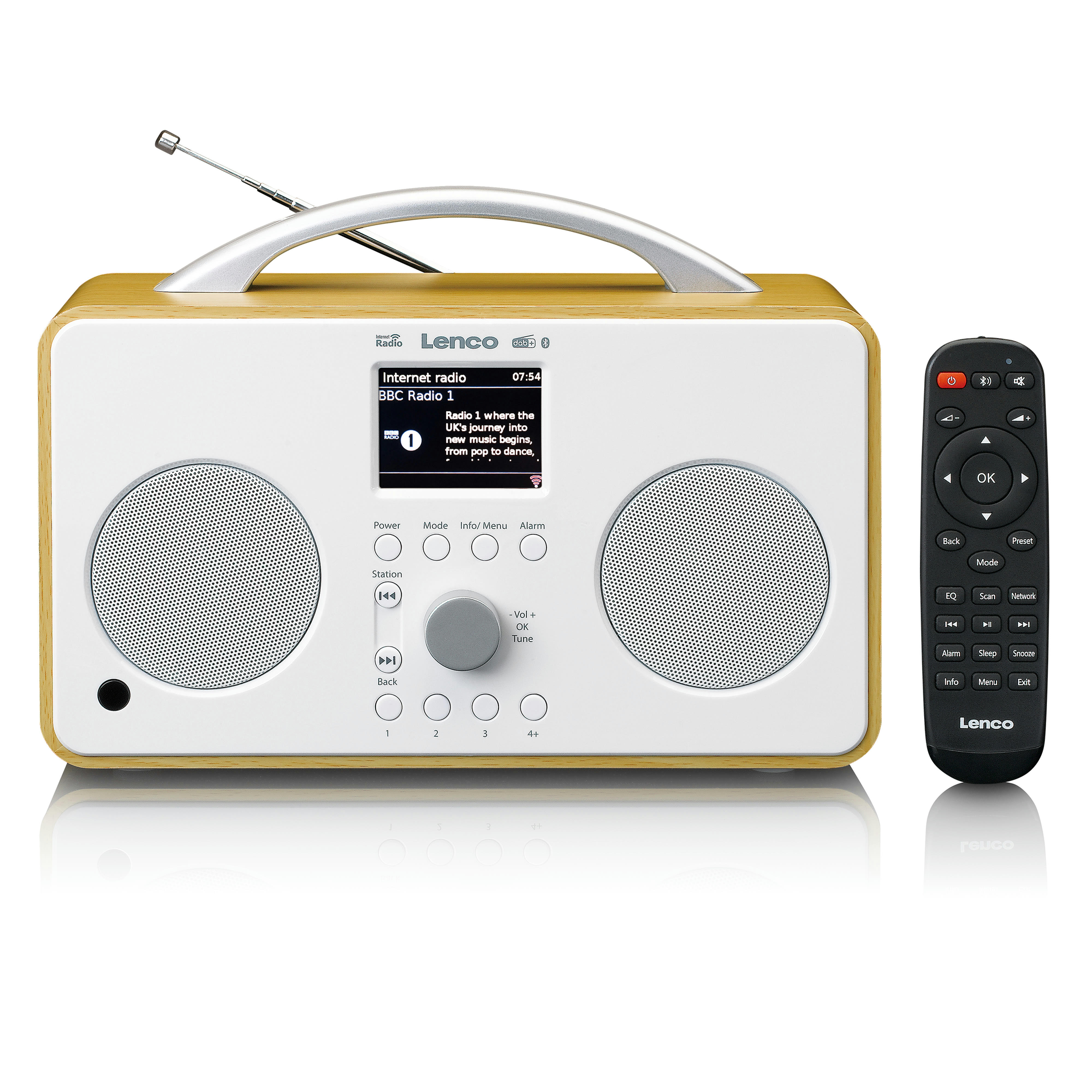 - Radio internet/dab+/fm avec bluetooth blanc