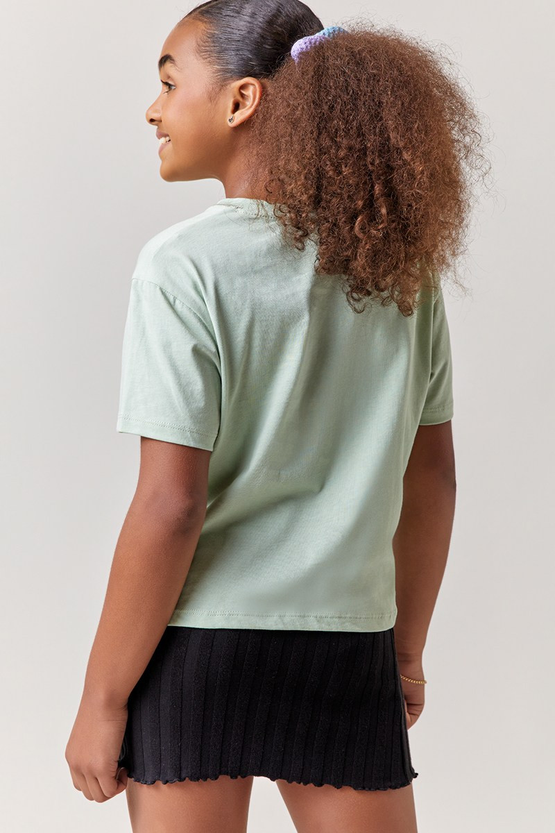Hello Franki Short Sleeve Logo Tee for girls