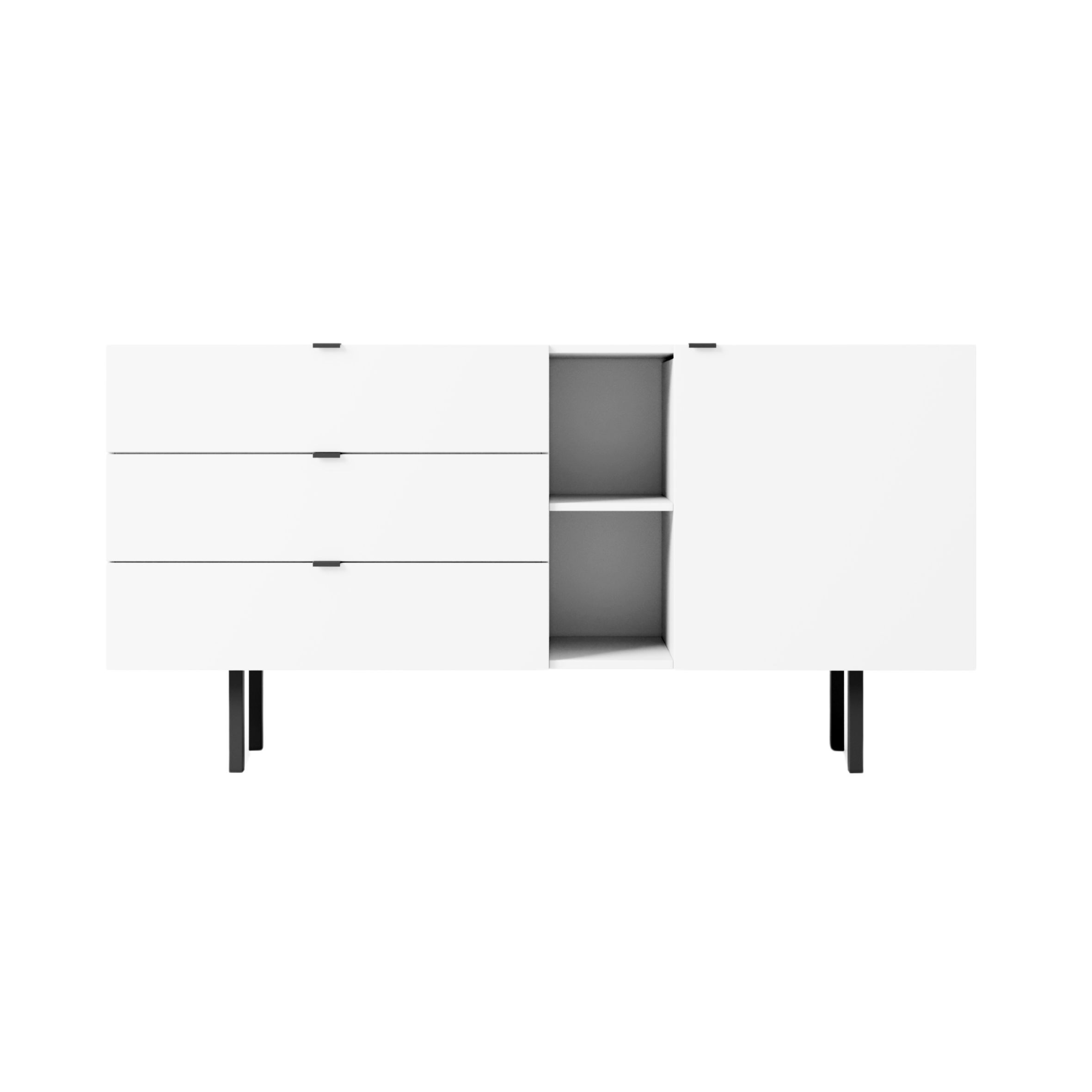 Biała komoda z szufladami Skandica MYWAY / szer. 160 cm