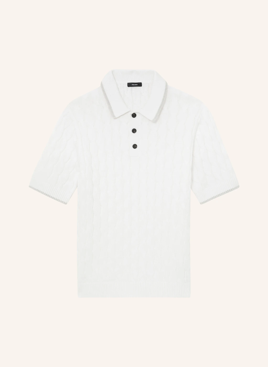 REISS Strick-Poloshirt DENBY