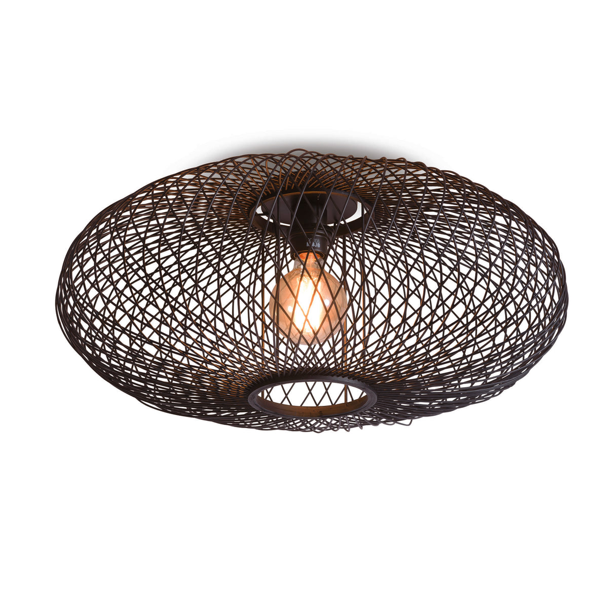 GOOD&MOJO plafonnière Cango - zwart - Ø60cm
