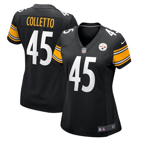Jack Colletto Pittsburgh Steelers Nike Women's  Game Jersey -  Black