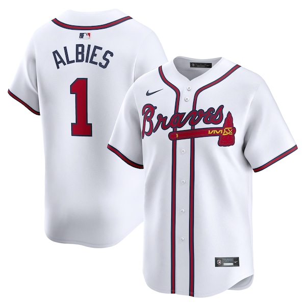 Ozzie Albies Atlanta Braves Nike Home Limited Player Jersey - White/Gray