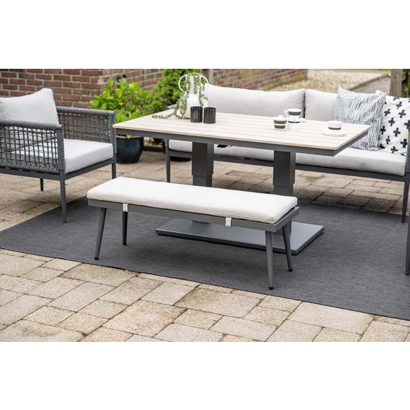 Lounge-Bank »Teramon«, Aluminium, 2-Sitzer, BxHxT: 120 x 43,5 x 40cm