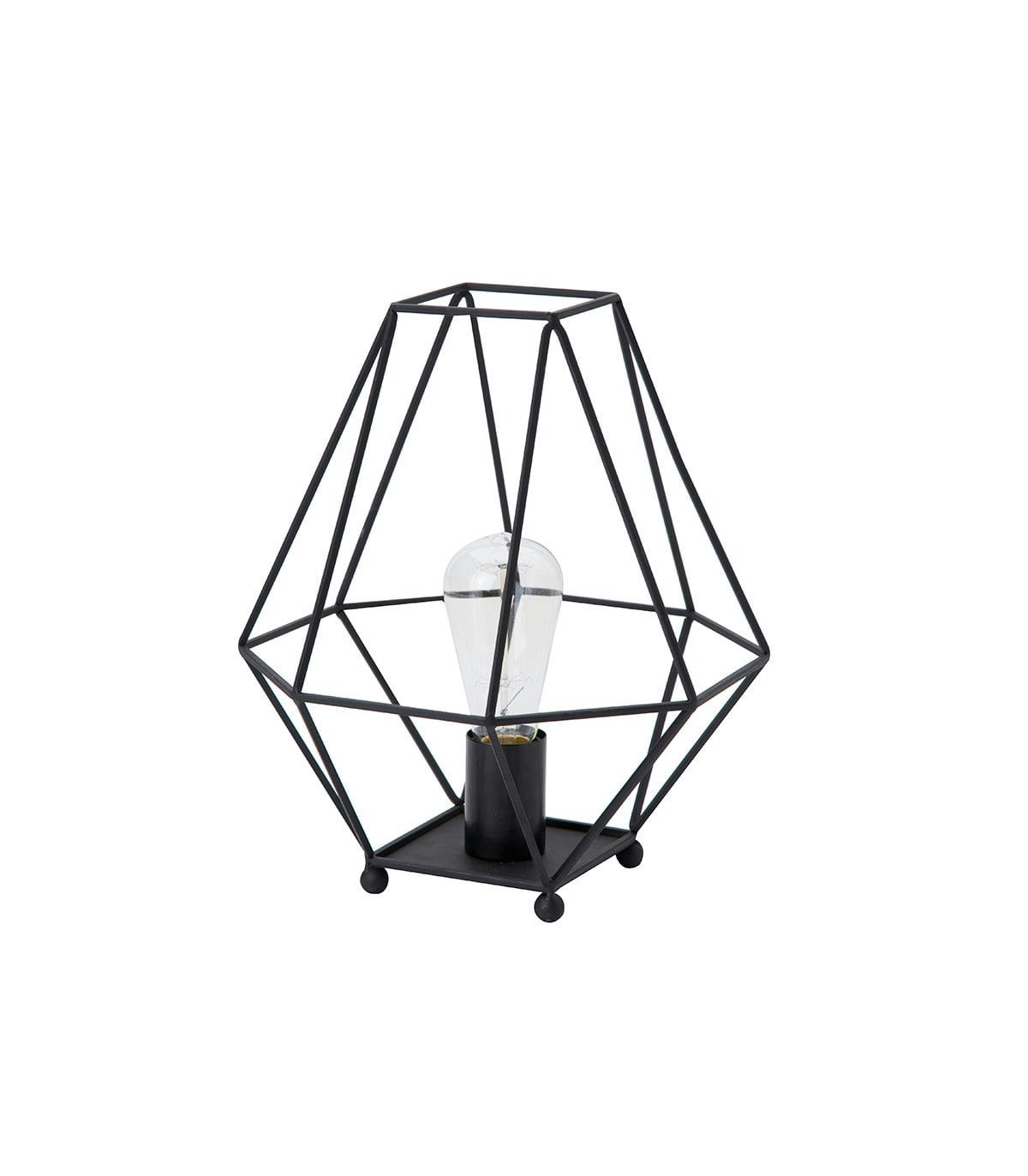 ALBANY - Lampe en métal noir h.33 cm