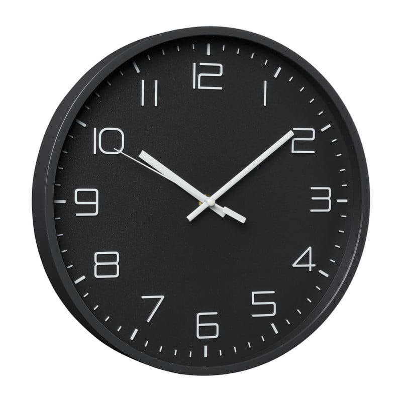 Wandklok Nadya - zwart - &Oslash;30x4 cm