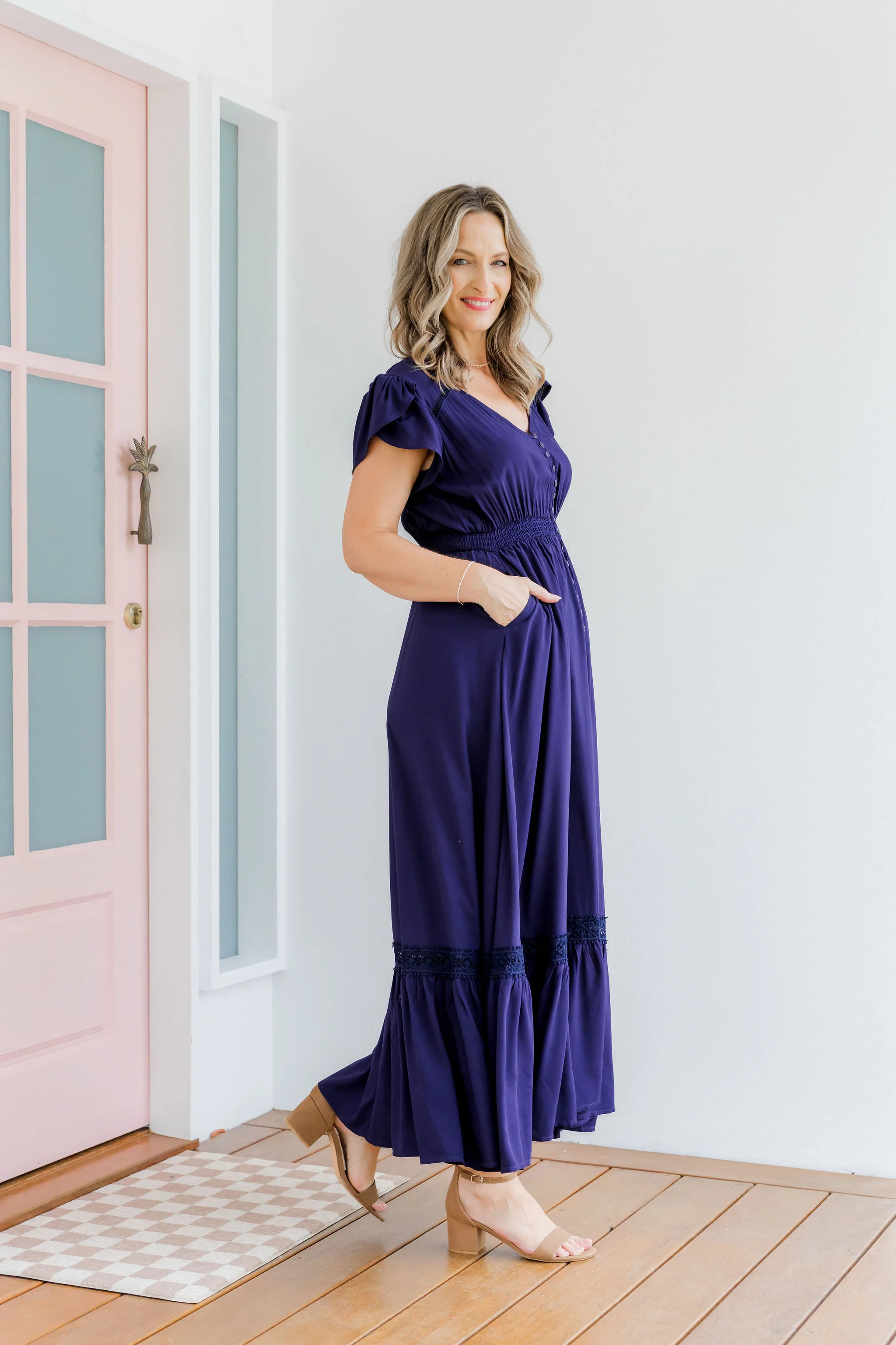 Louisa Maxi Dress in Midnight