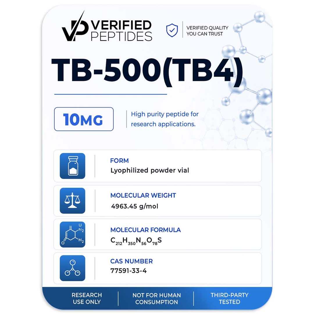 Verified Peptides TB-500 (TB4) for Sale