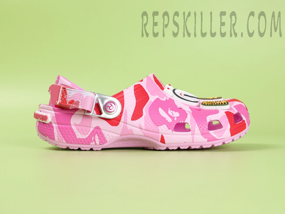 BAPE x Crx Classic Clog “ABC Camo Pink”