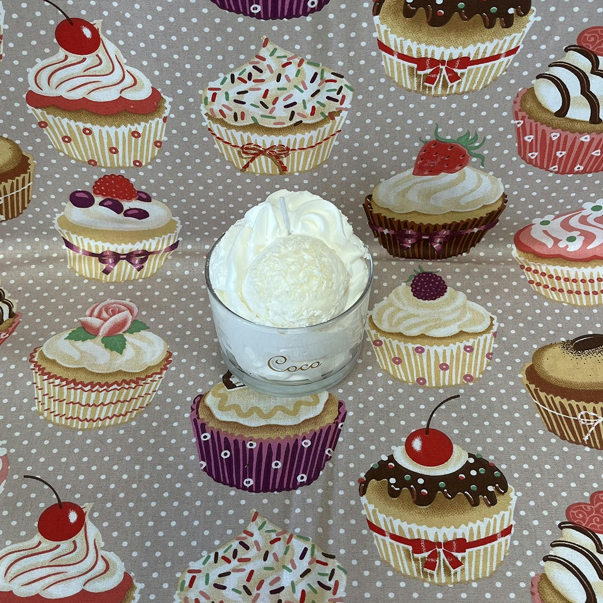 - Bougie parfumée sorbet coco fait main