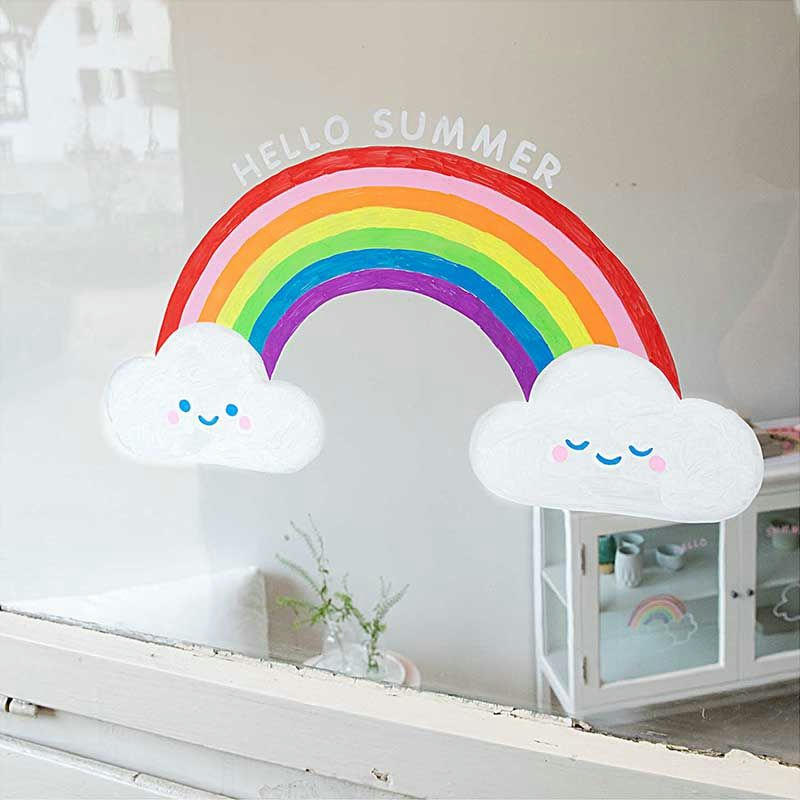 ARC EN CIEL - 8 marqueurs pour tableau