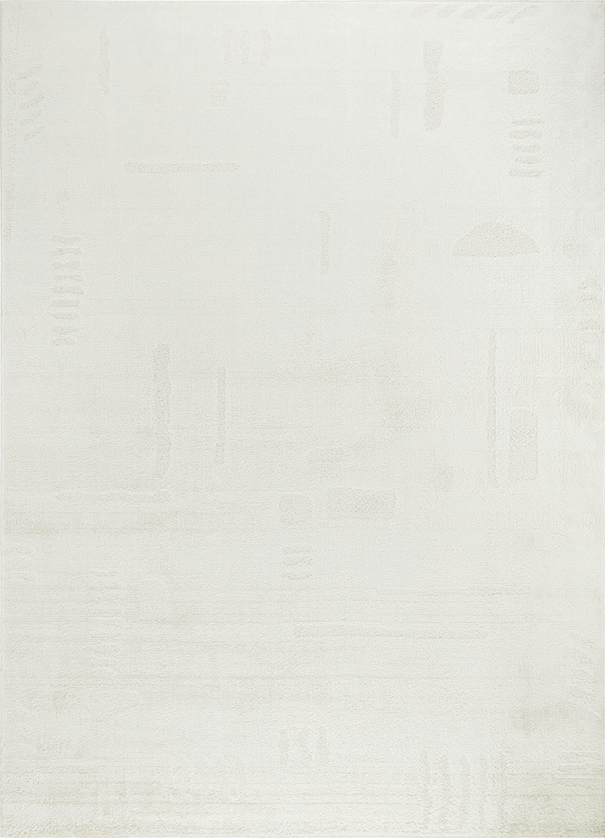 RITA - Tapis Scandinave Hygge Ivoire/Blanc cassé 200x275