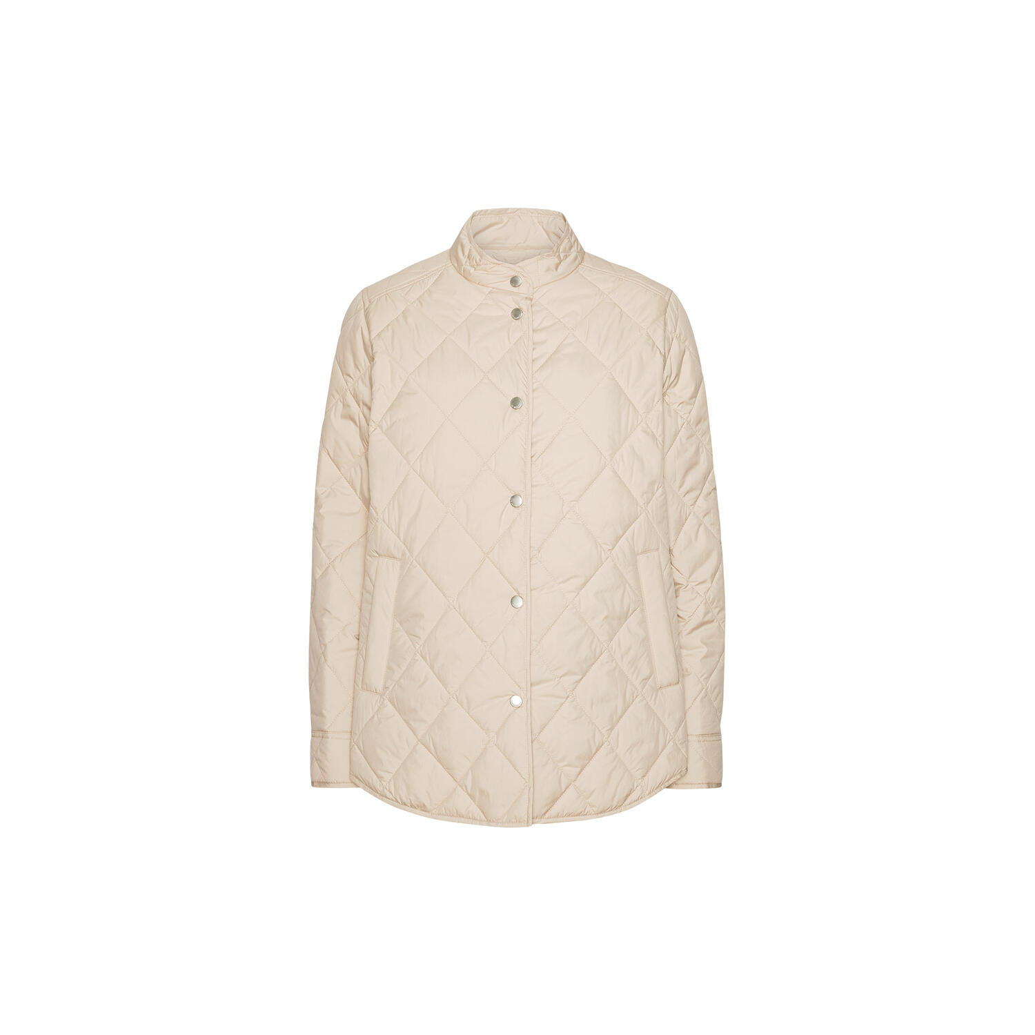 Quilted Shirt Jacket, light camel