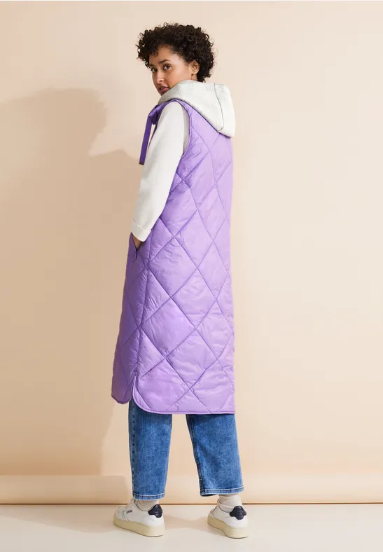 Gesteppte Long Weste