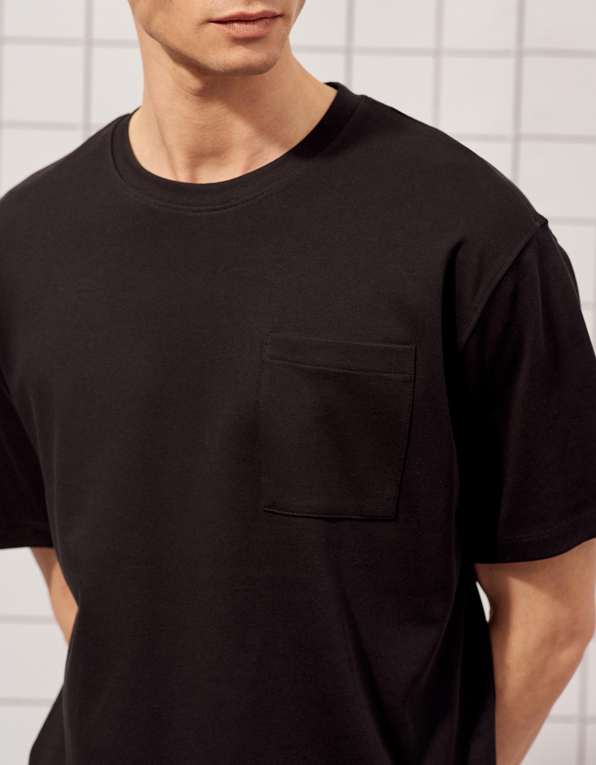 T-shirt, Homem, Preto