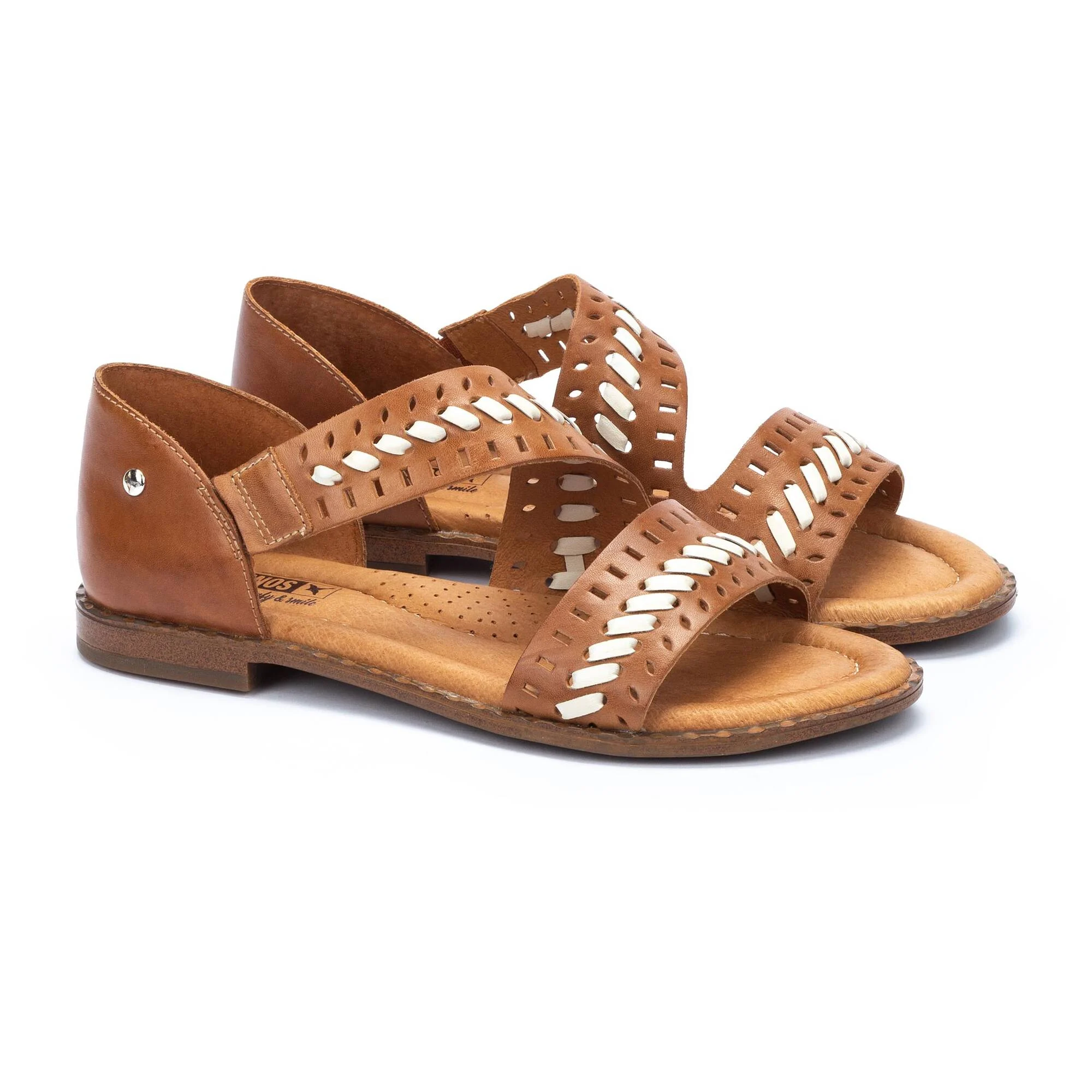 ALGAR - Sandalias de mujer con tiras anchas cruzadas