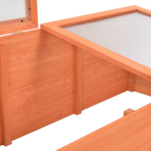 NNEVL Greenhouse Wood 100x50x34 cm