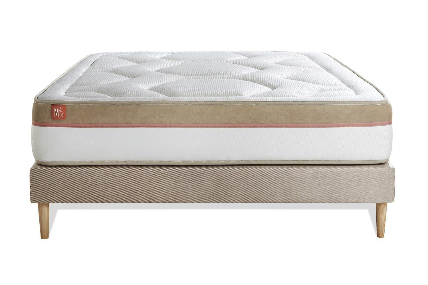 LE COSY - Ensemble 140x200 Mémoire de forme - sommier kit