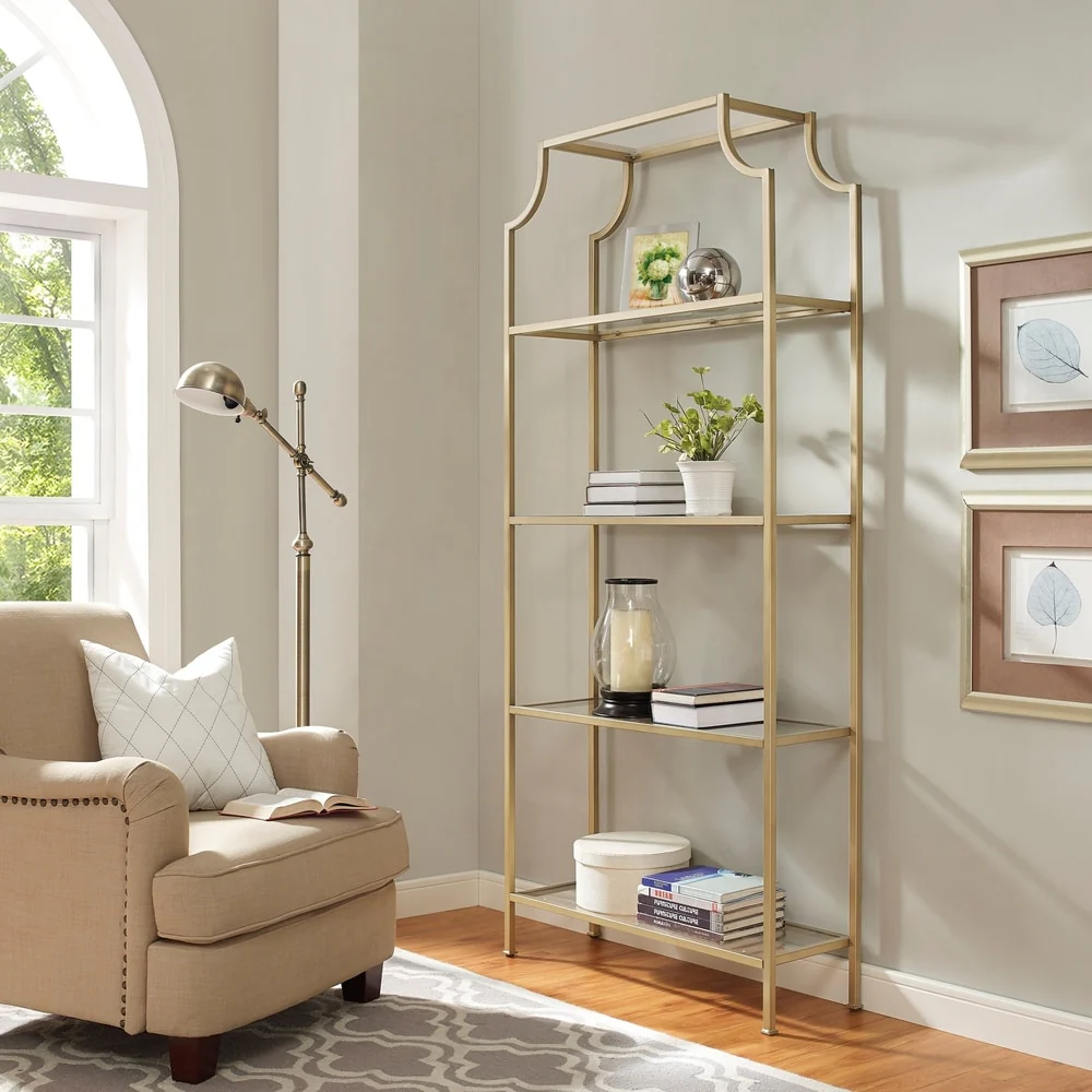 Crosley Aimee Glass Etagere