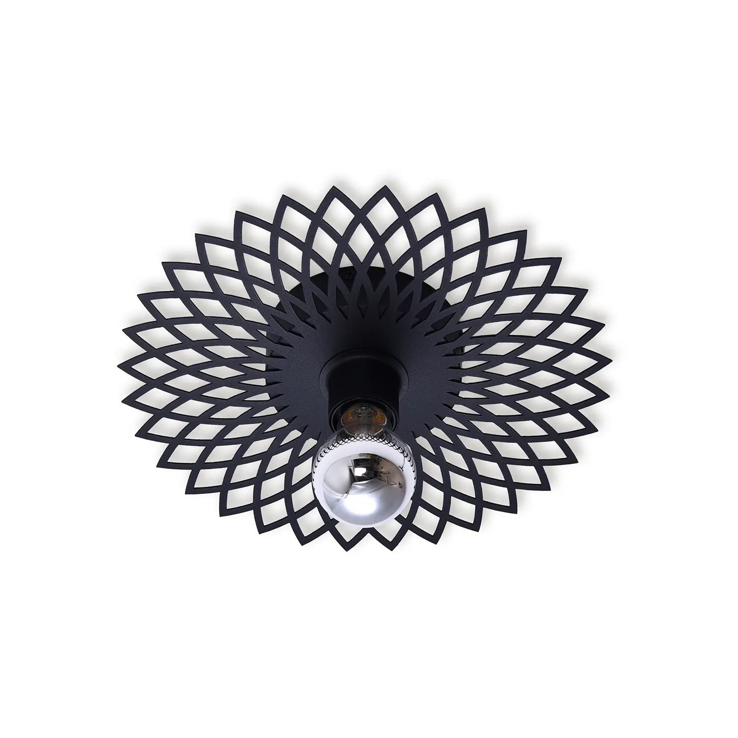 Ylumen plafondlamp Ombra - 1 lichts - 30 x 7.5  cm - zwart