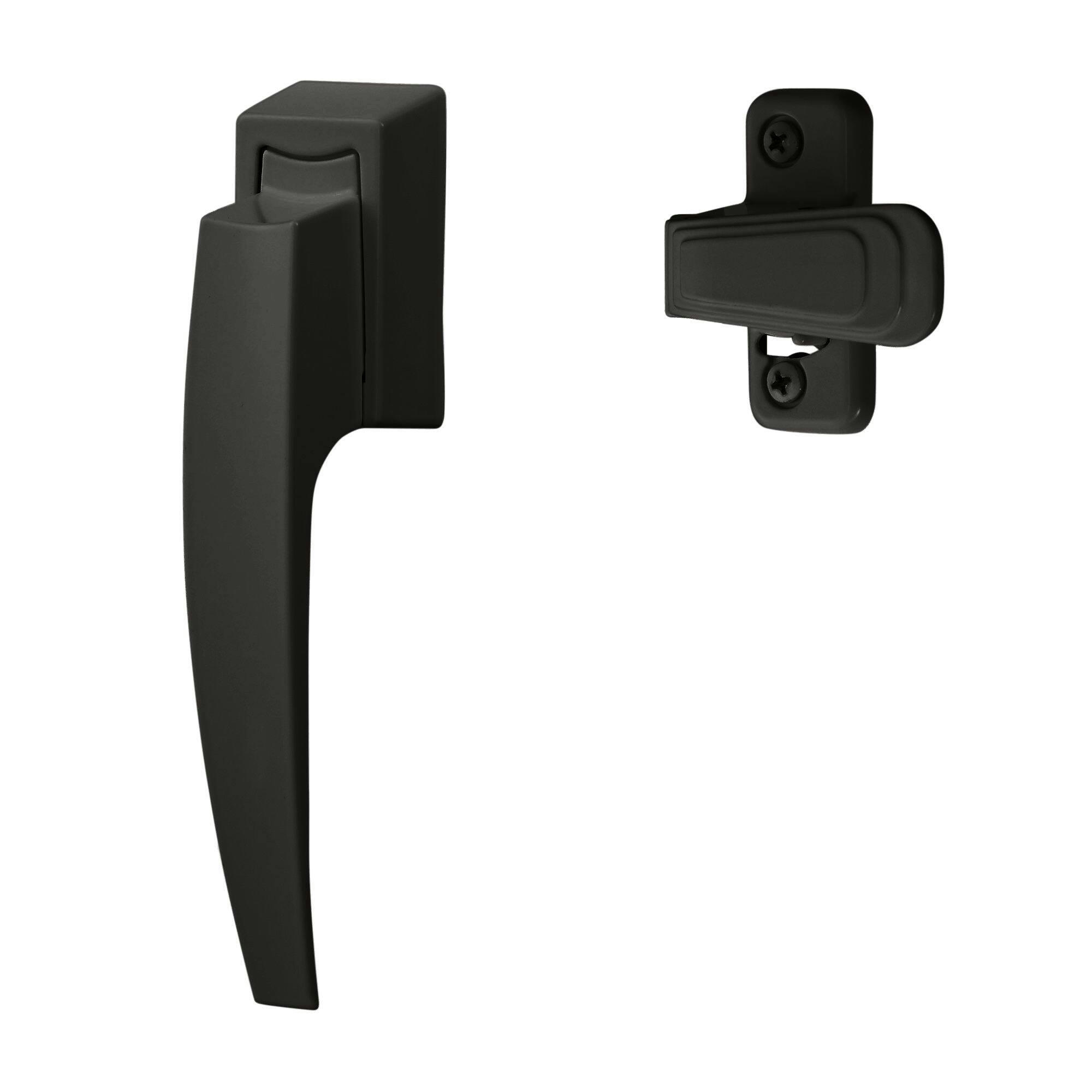 Ideal Security Storm Door Pull Handle Set, Matte Black