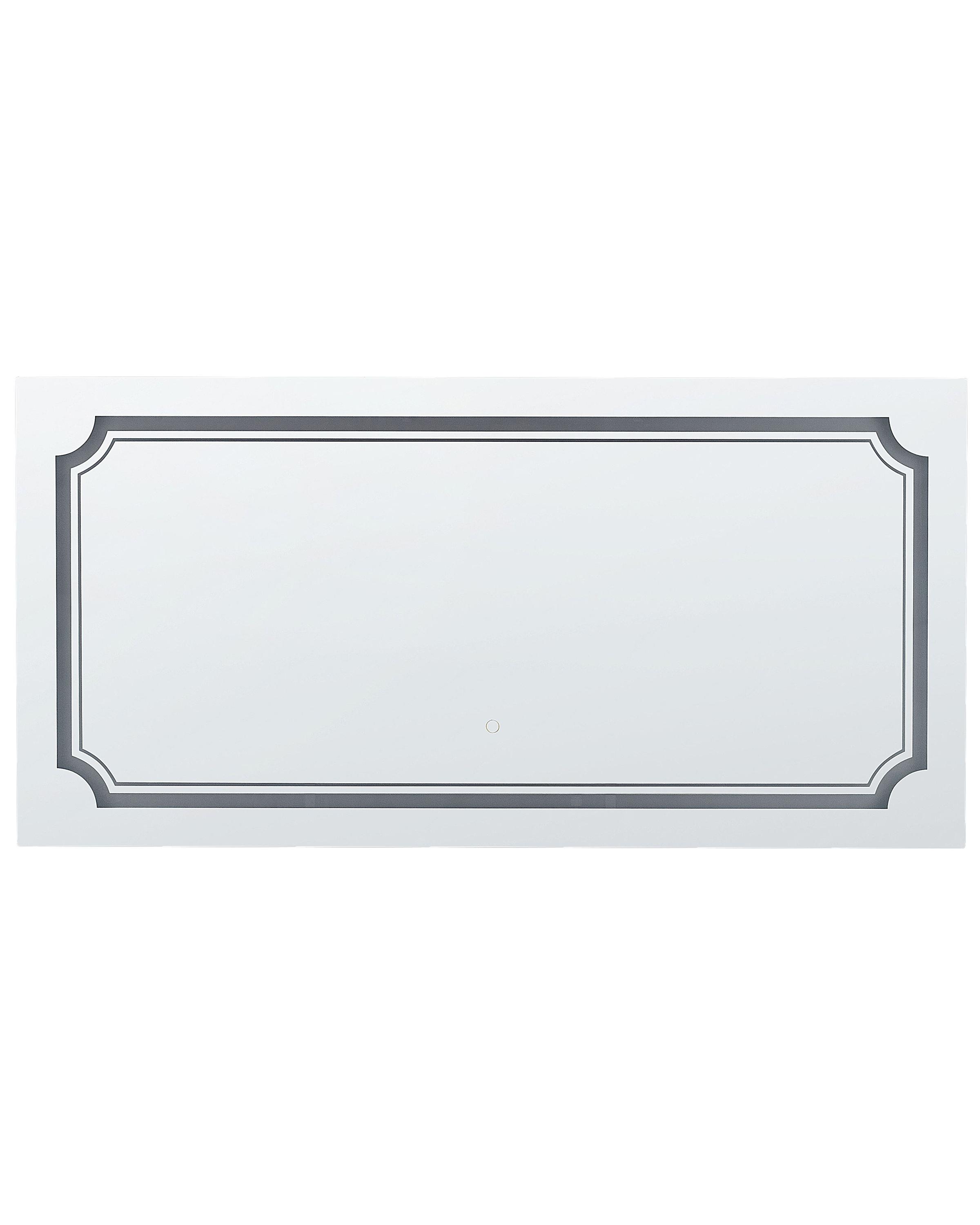 LED Bathroom Mirror ARROMACHNES 120 cm 60 cm Silver