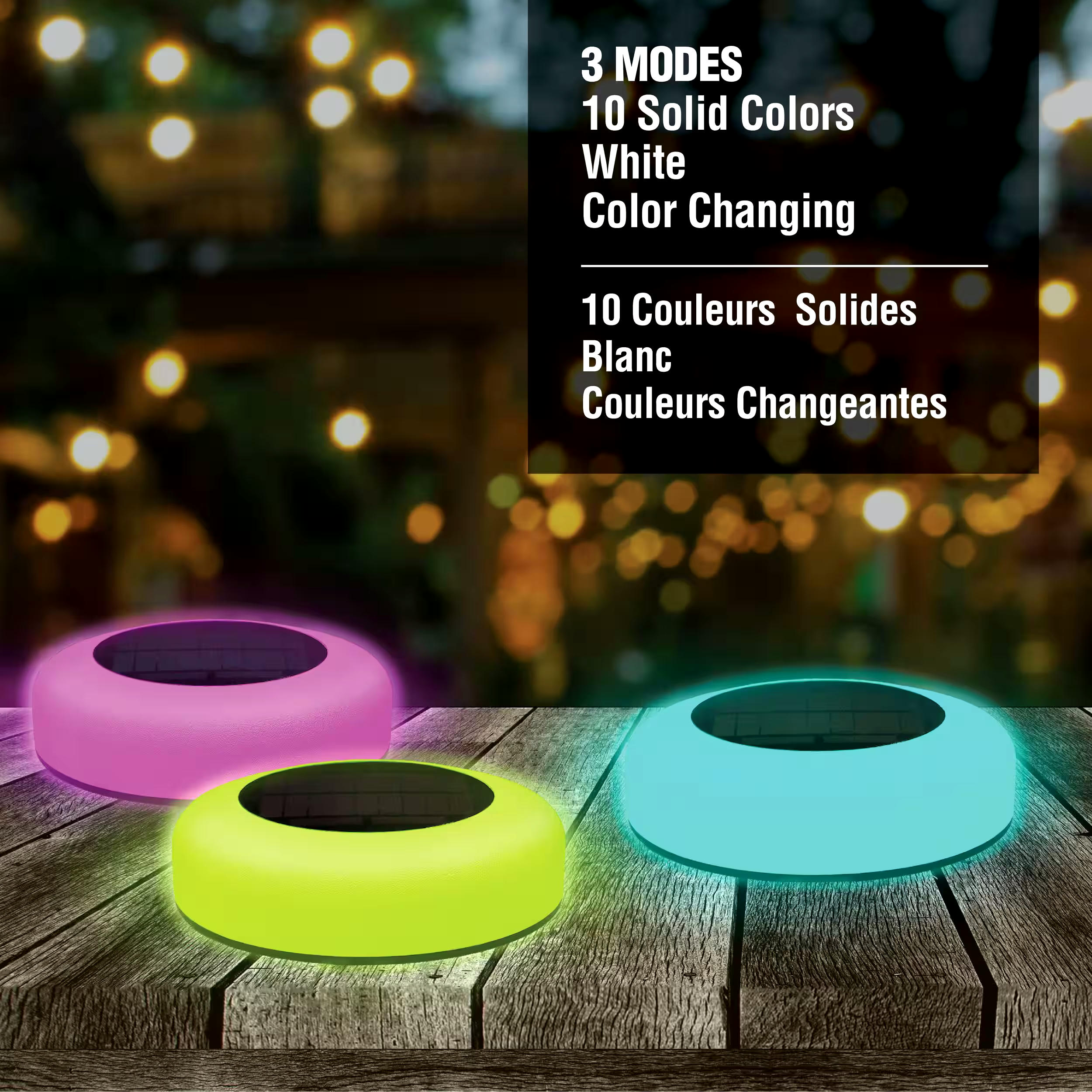 As Seen On TV Bell & Howell Outdoor Colour Change Disk Lights