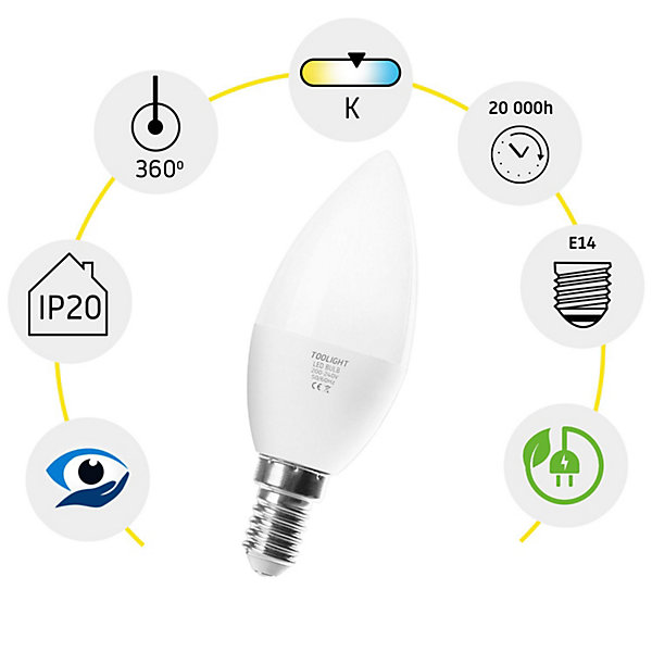 AMPOULE LED 8W CHAUDE E14 230V RSL035
