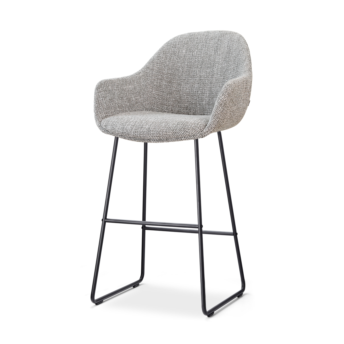 Nolon Nino-Mae barkruk grijs blend - zwart onderstel - 75 cm