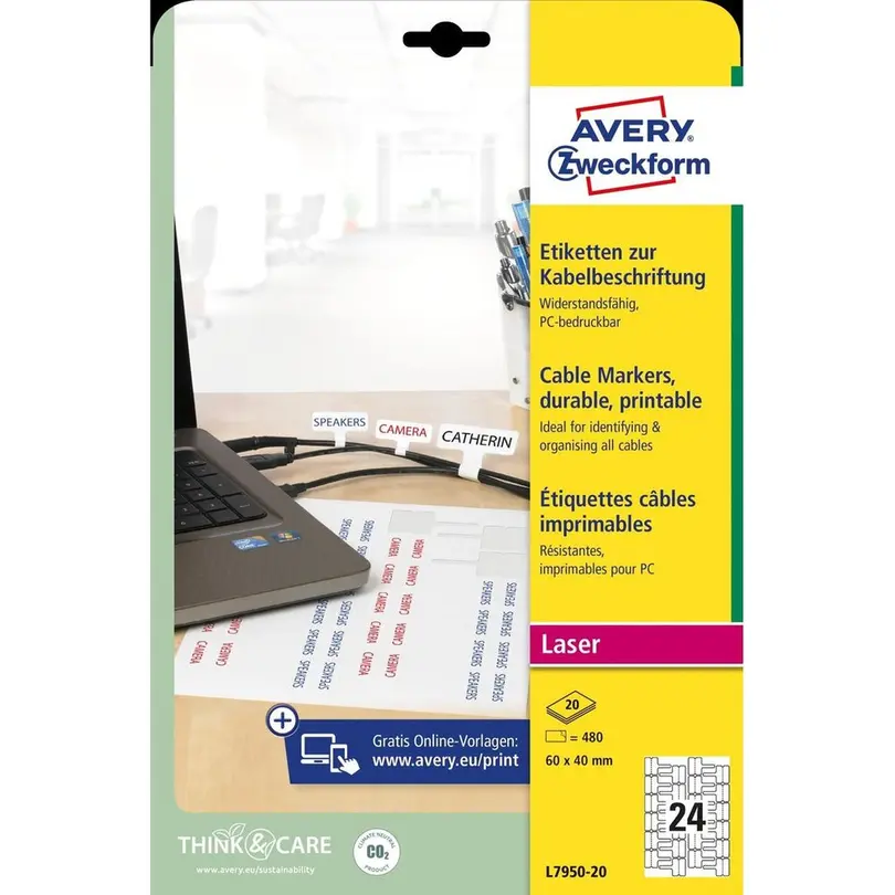 Etiketten 20er-Set L7950-20