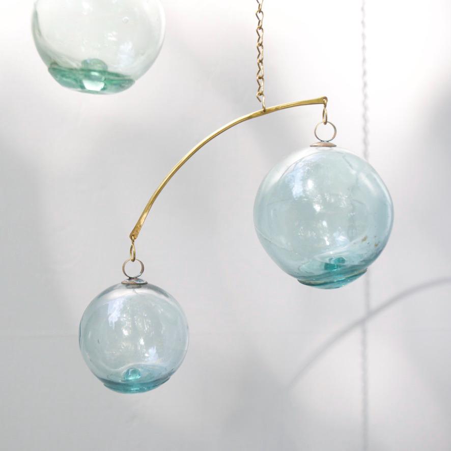 Japanese Fishing Float Kinetic Mobile