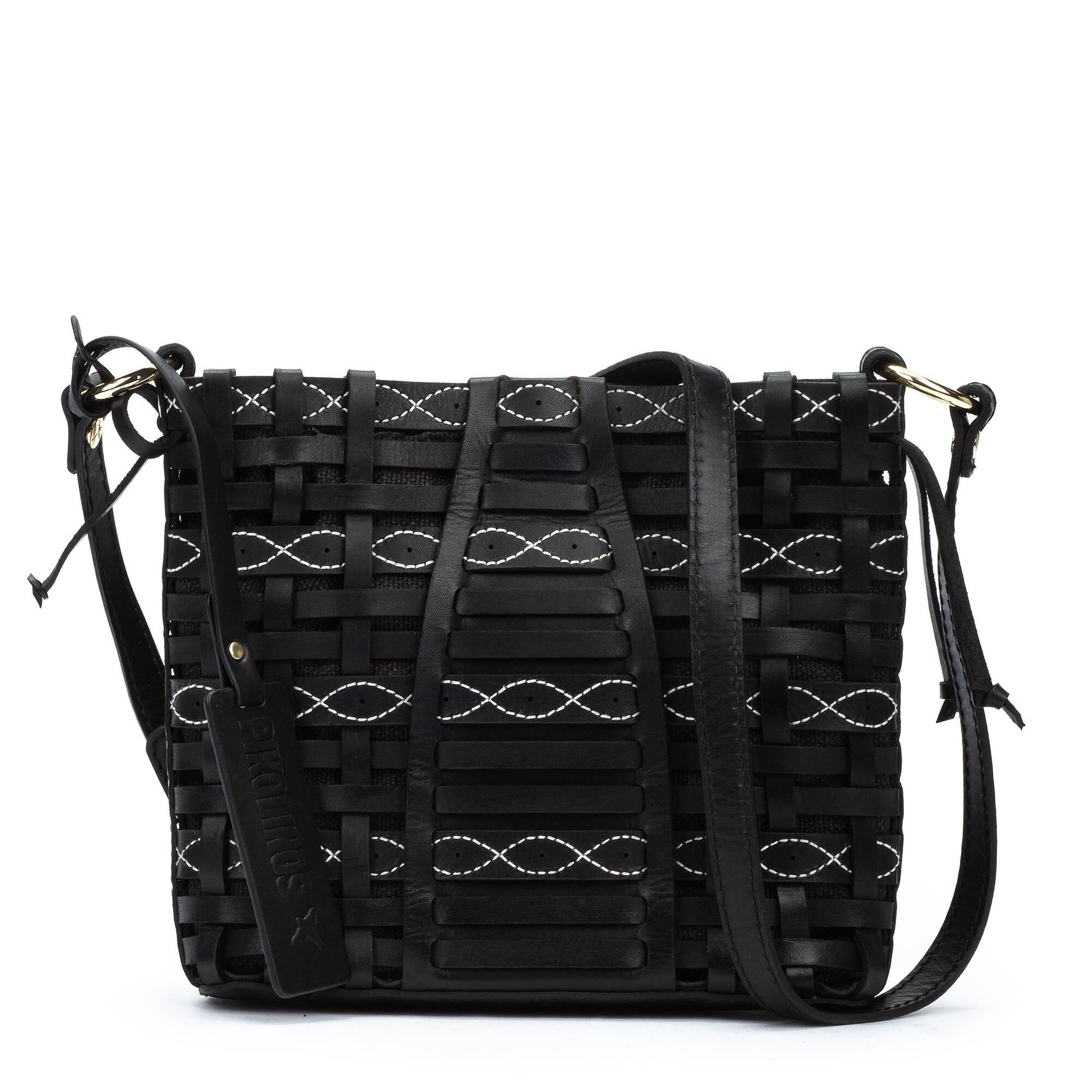 ROMANA - Bolso trenzado de piel para mujer