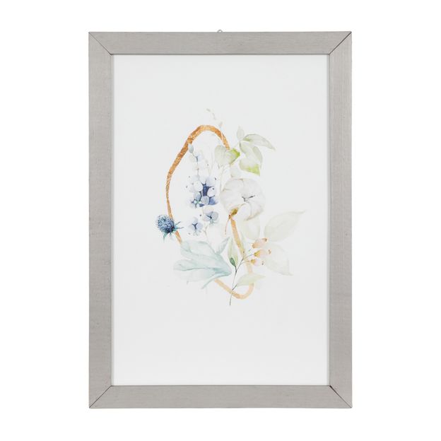 QUADRO BLUE FLOWERS I 23 CM X 33 CM