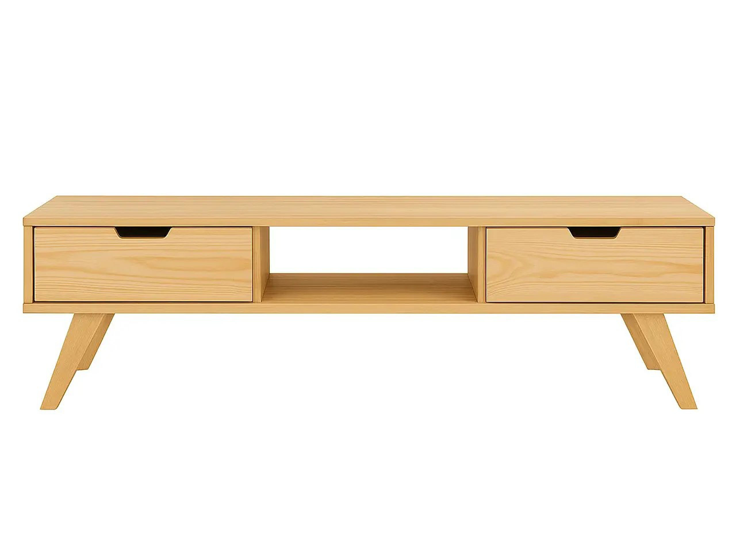 Szafka RTV 46x160 cm z drewna litego MALMO, kolor sosnowy