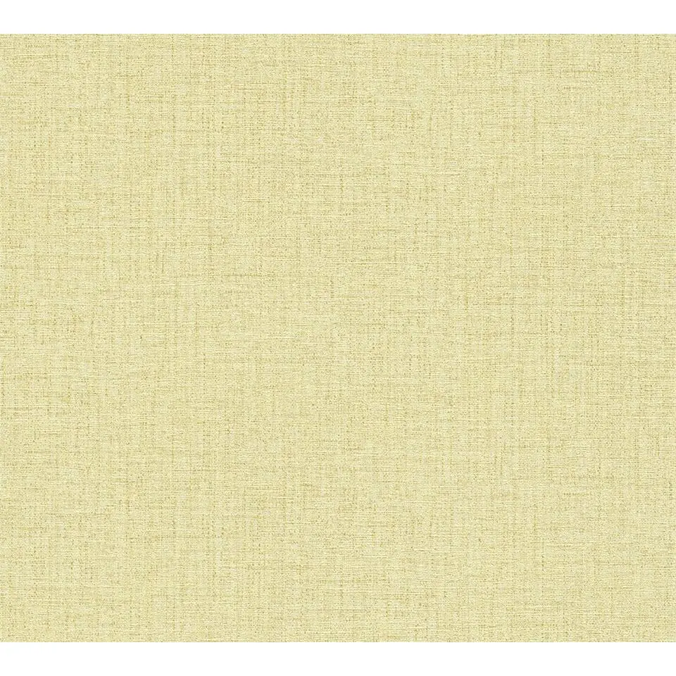 Livingwalls behang effen geel en grijs - 53 cm x 10.05 m