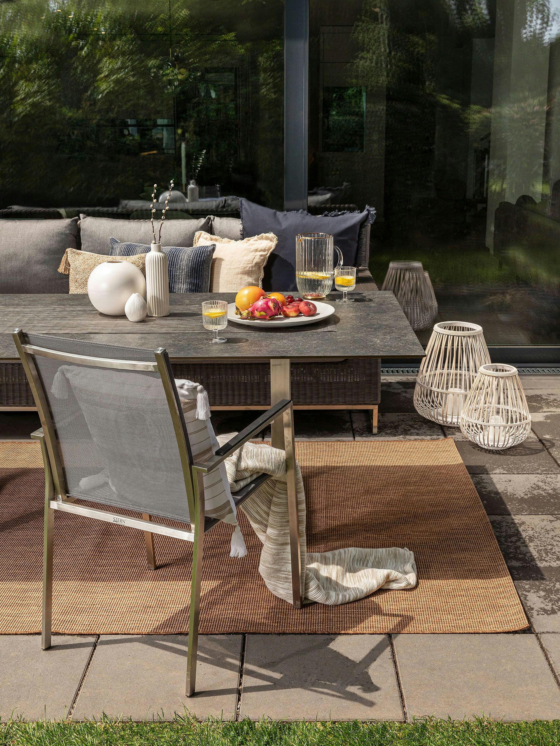 METRO - Tapis d'extérieur & intérieur marron 80x150