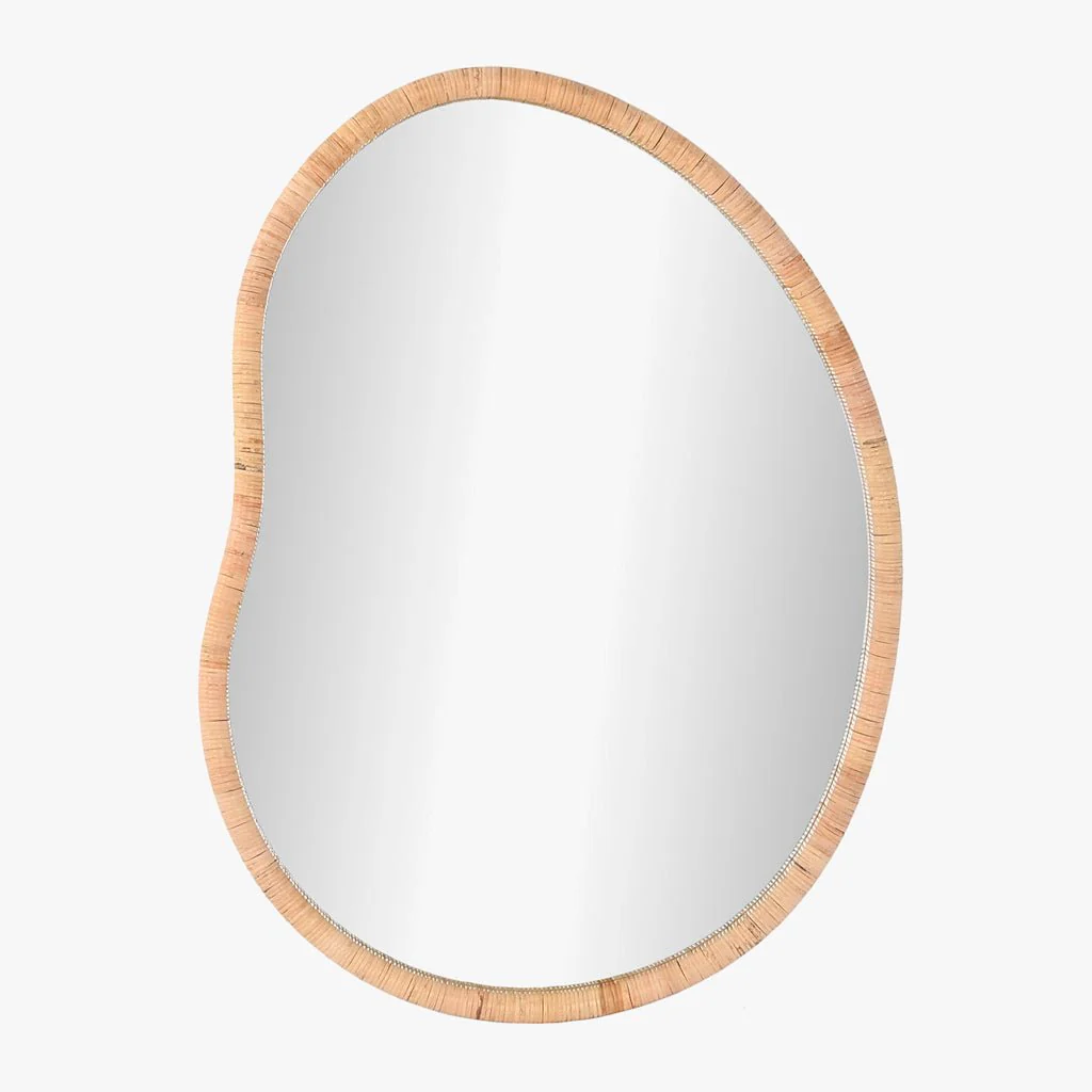 Espelho Organico Rattan 78X106 PALHA