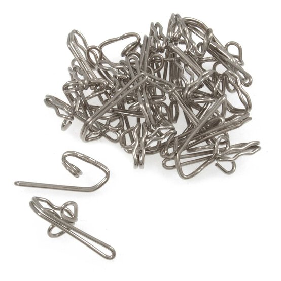 Milward Steel Curtain Hooks 30 Pack
