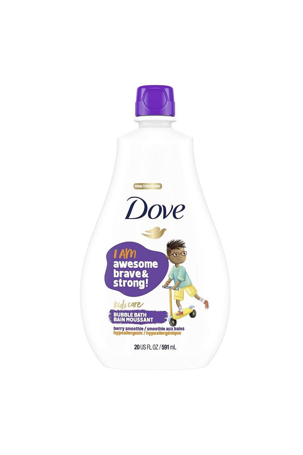 Dove Care Hypoallergenic Skin Care 'Bubble Bath' Berry, 3x 591ml