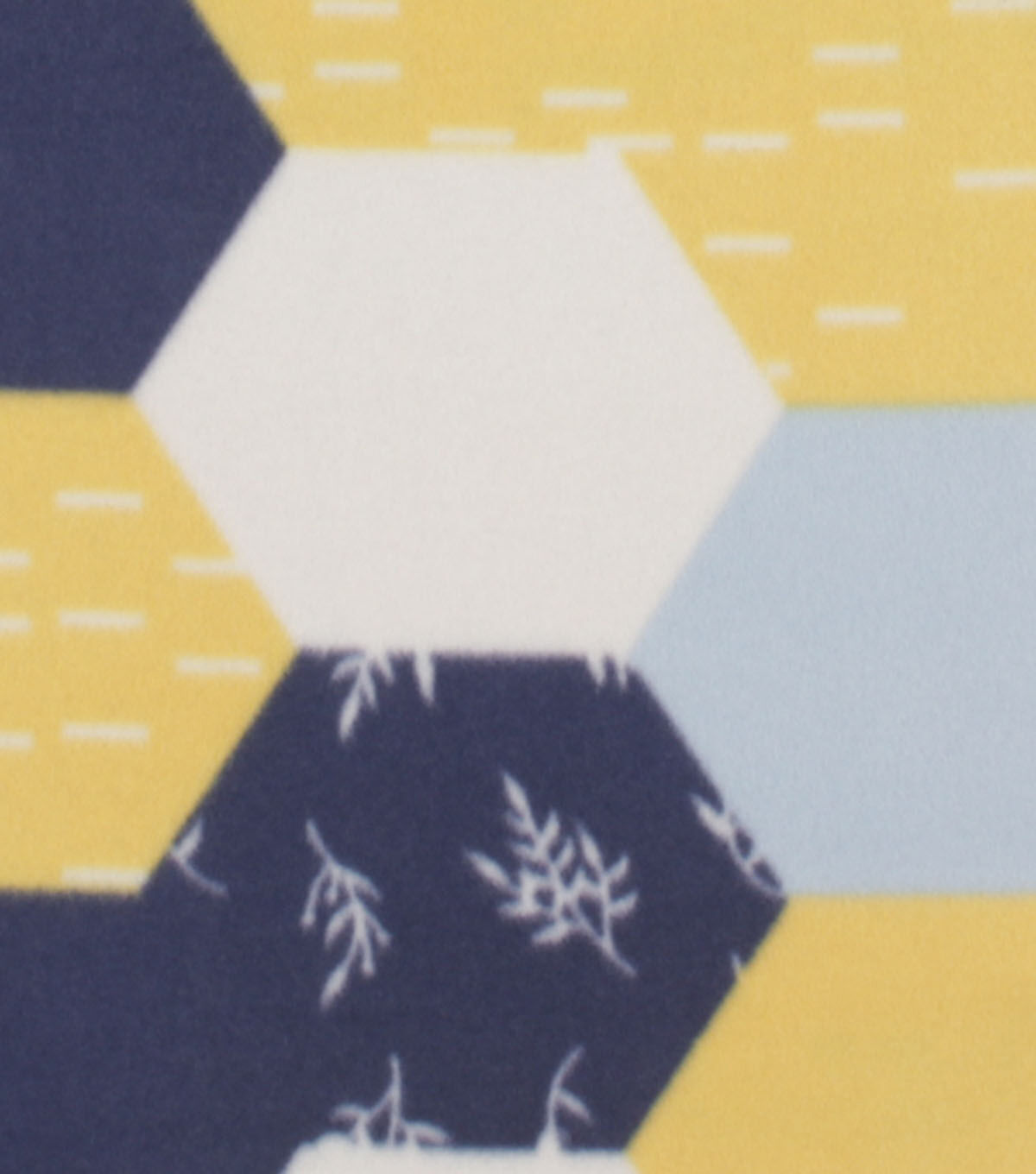 Floral Honeycomb Blizzard Fleece Fabric