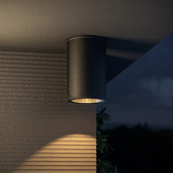 Lampa sufitowa zewnętrzna ROLL czarna 1 x GU10 x 50W IP54 Maytoni