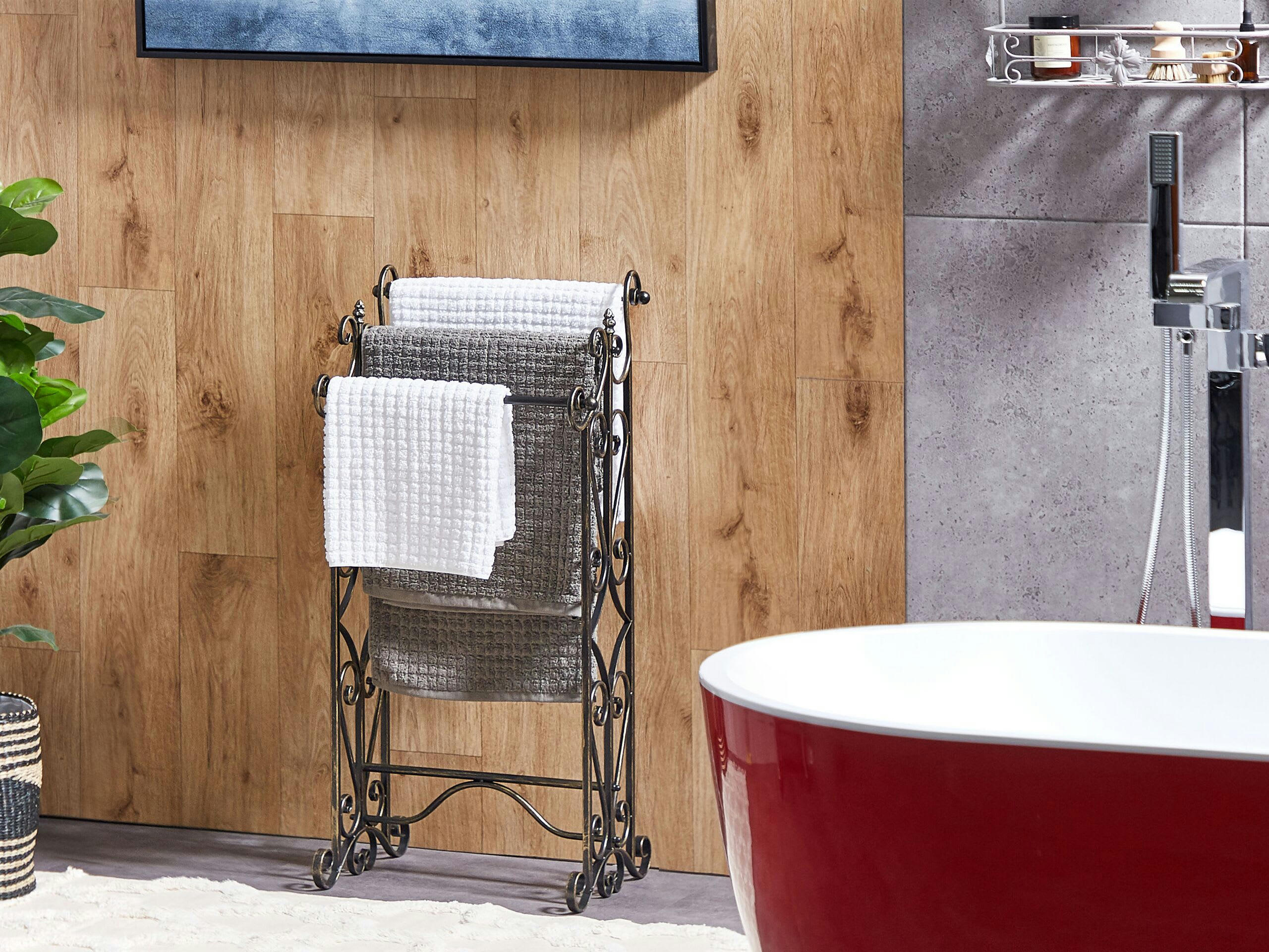 CHILLAN - Porte-serviettes 45 x 90 cm noir